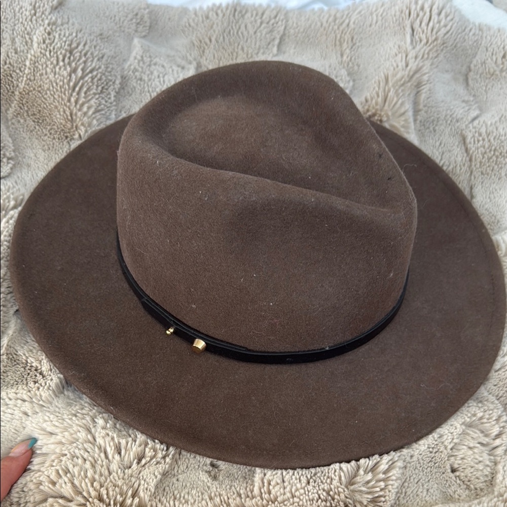 Brown Felt Fedora Hat